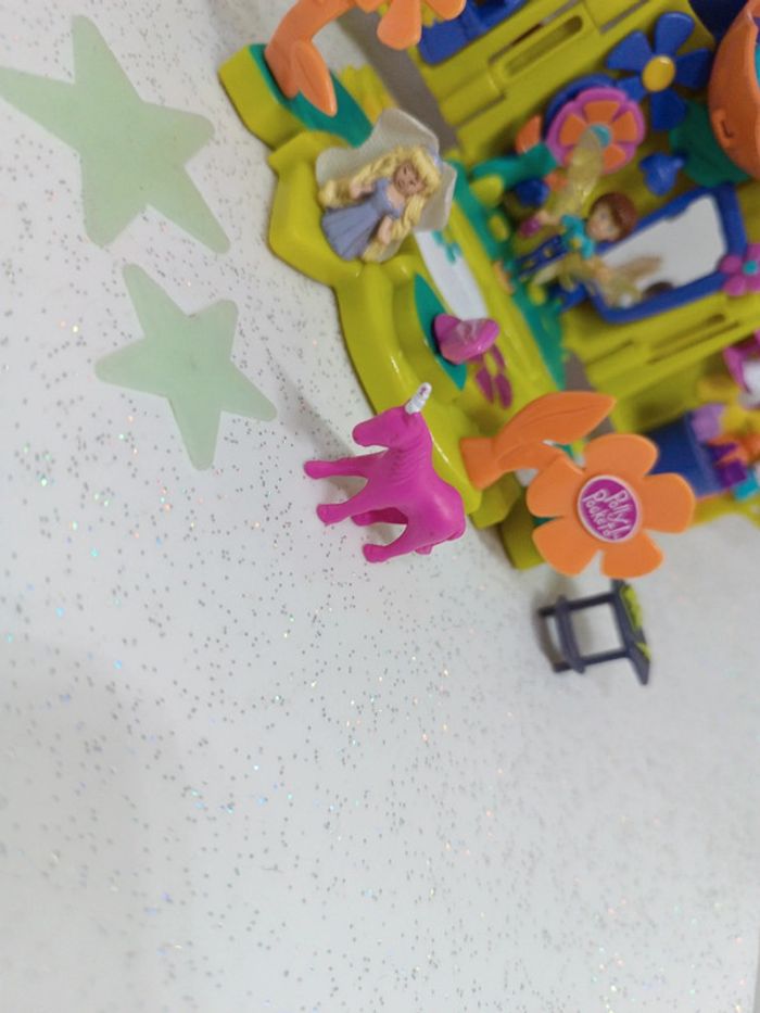 Fée fairy boutique blossom Polly pocket fleur flower mini small micro doll figurine licorne unicorn - photo numéro 2