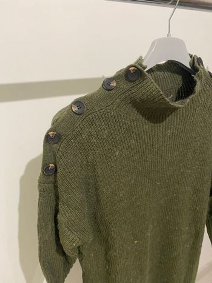 Robe pull, couleur kaki taille unique - photo numéro 3