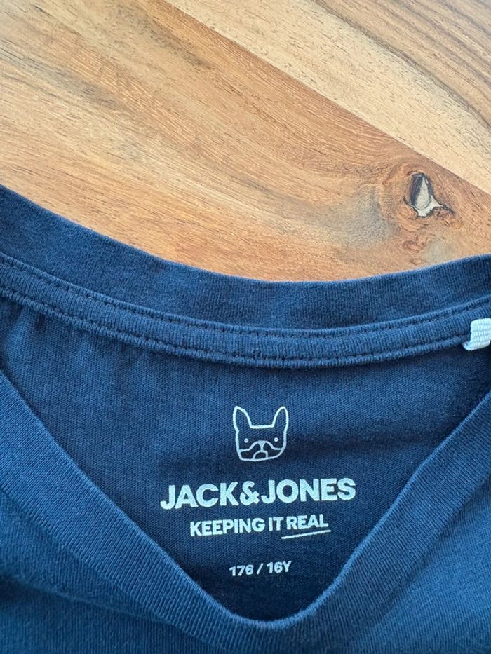 T-shirt Jack&Jones bleu 16 ans - photo numéro 3
