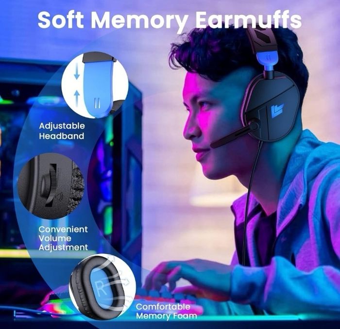 CASQUE DE JEU MICROPHONE PC - photo numéro 5