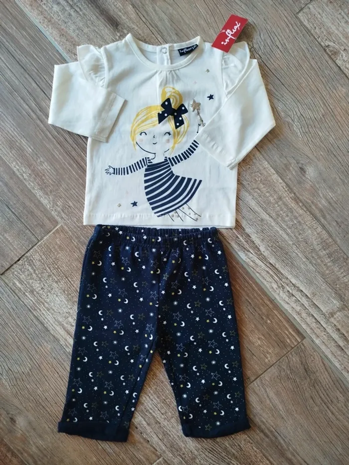 Ensemble bébé fille 12 mois neuf avec étiquette