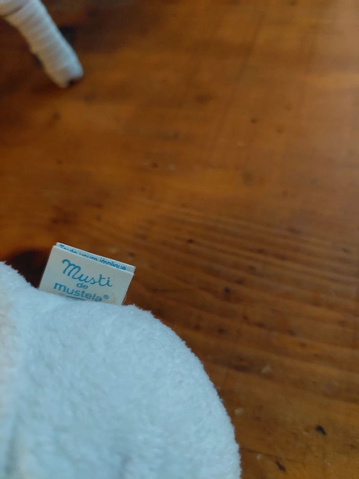 Doudou boule ours bleu Musti de Mustela - photo numéro 3