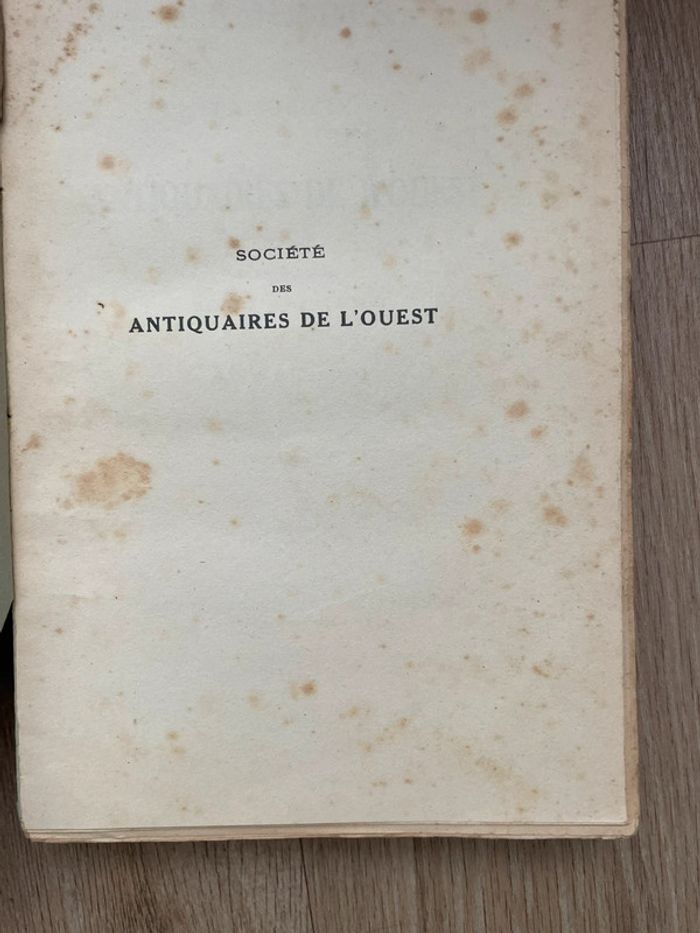La société tome seizième Antiquaires de l’ouest 1940 - photo numéro 3