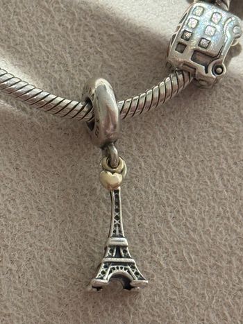 Charm Pandora Pendant Tour Eiffel & Cœur