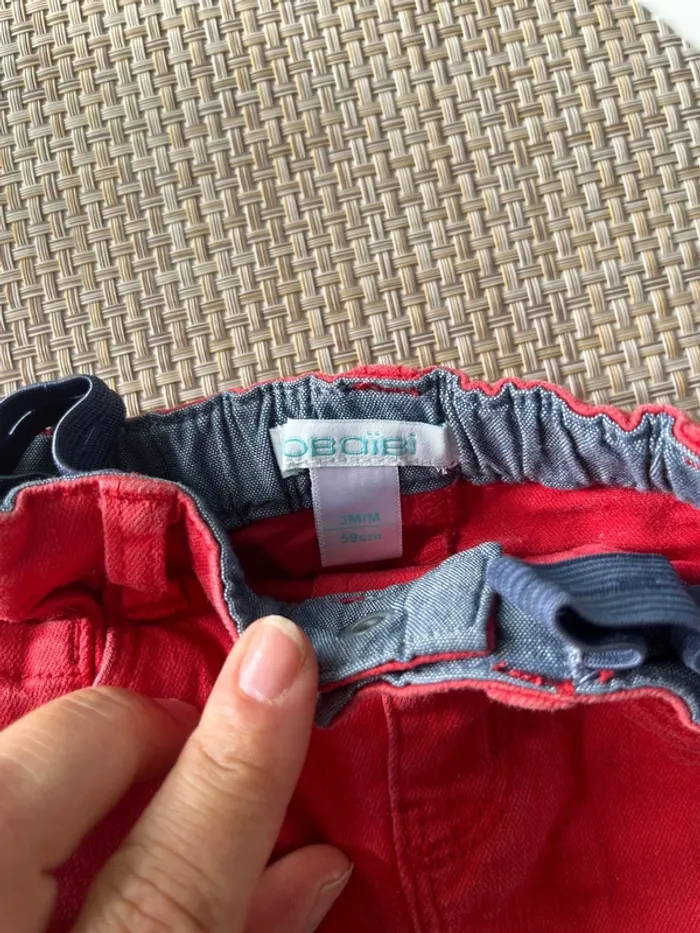 2 pantalons taille 3 mois - photo numéro 4