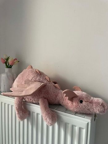 Peluche Jellycat Hugue rose dragon 