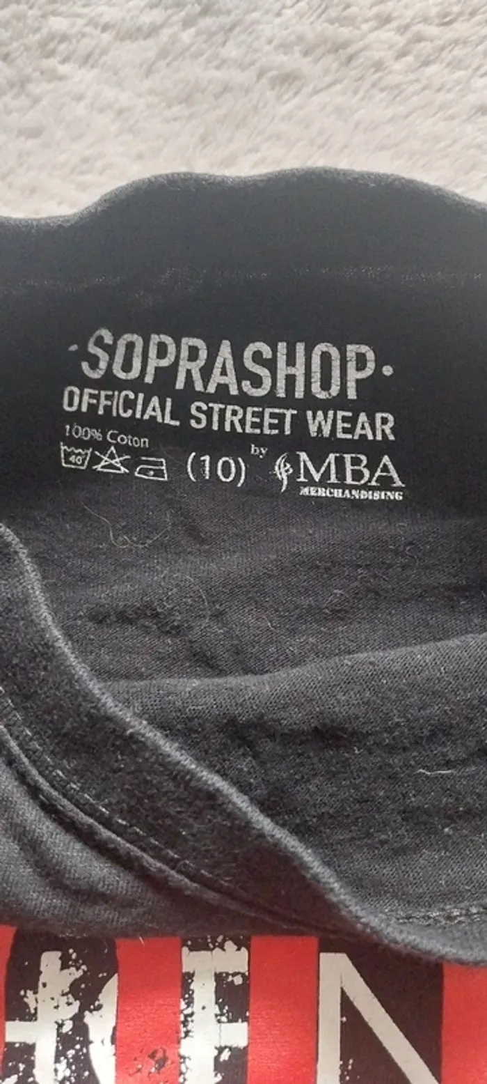 Tee shirt phoénix tour soprano 10 ans - photo numéro 2