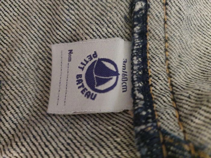 Salopette Jean Petit Bateau Unisexe 3 mois - photo numéro 2