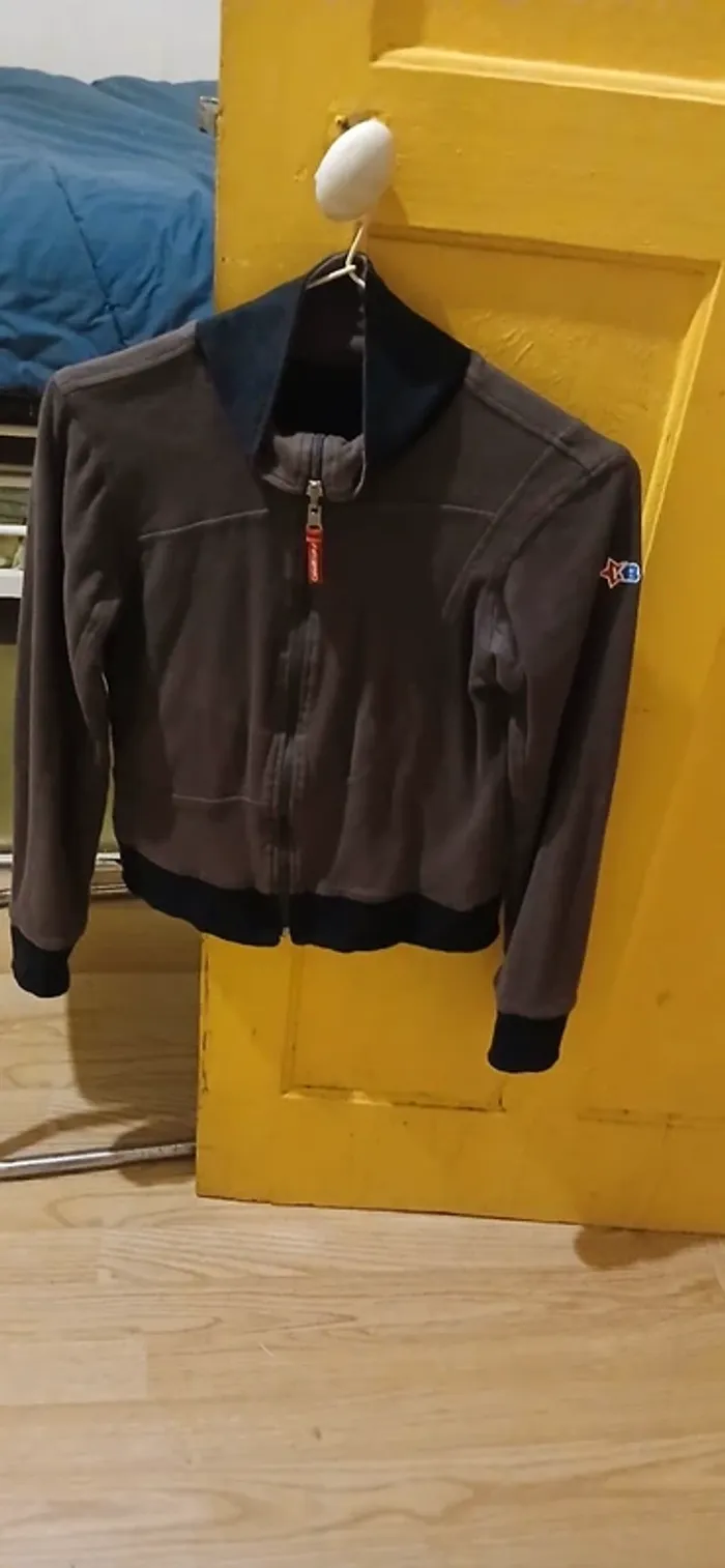 Gilet réversible marron,noir - photo numéro 6