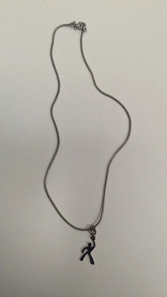 Collier argent Star Academy