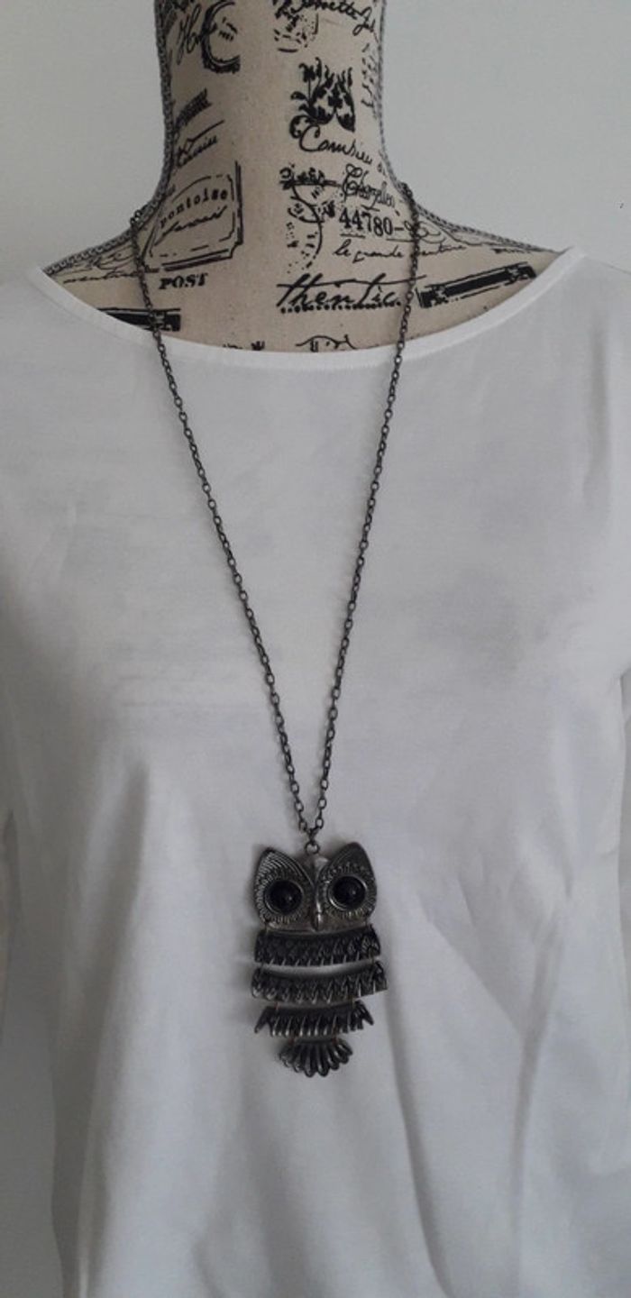 Collier sautoir chouette hibou claire's - photo numéro 2