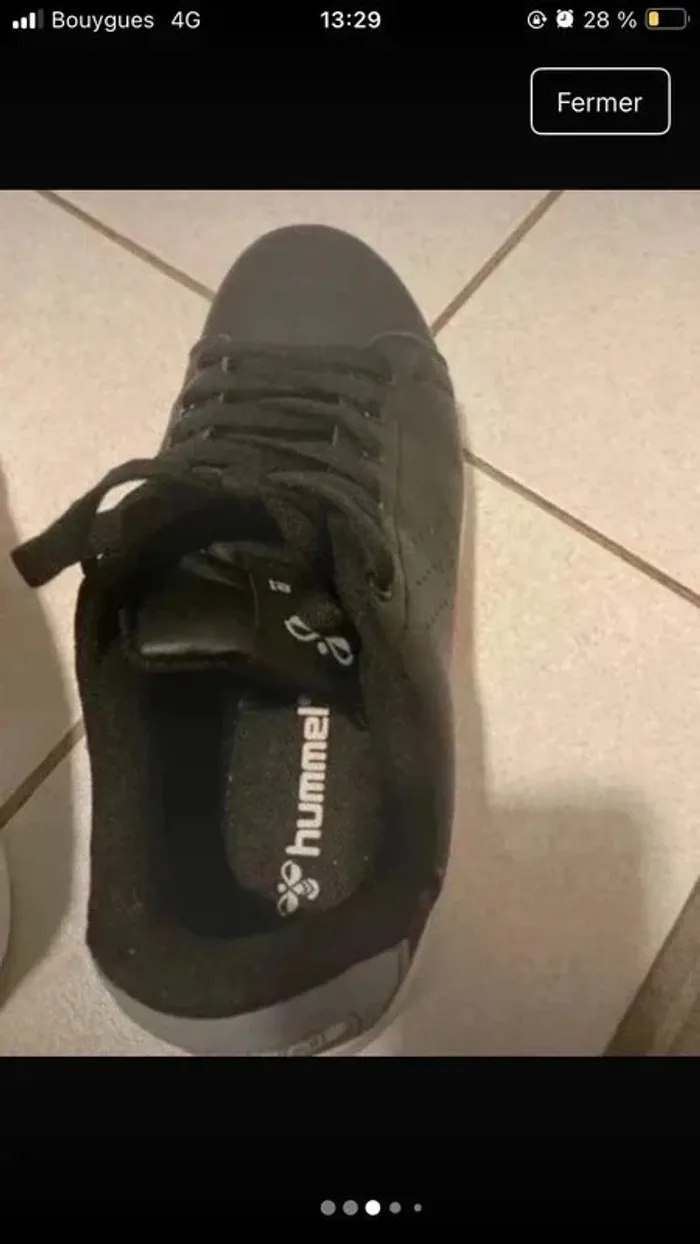 Basket femme hummel 38 noir - photo numéro 4