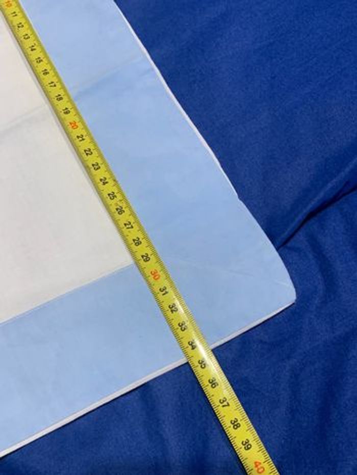 Drap et taie d’oreiller bateaux sur l’eau ancien vintage / enfant bébé / blanc et bleu 120x76cm - photo numéro 9