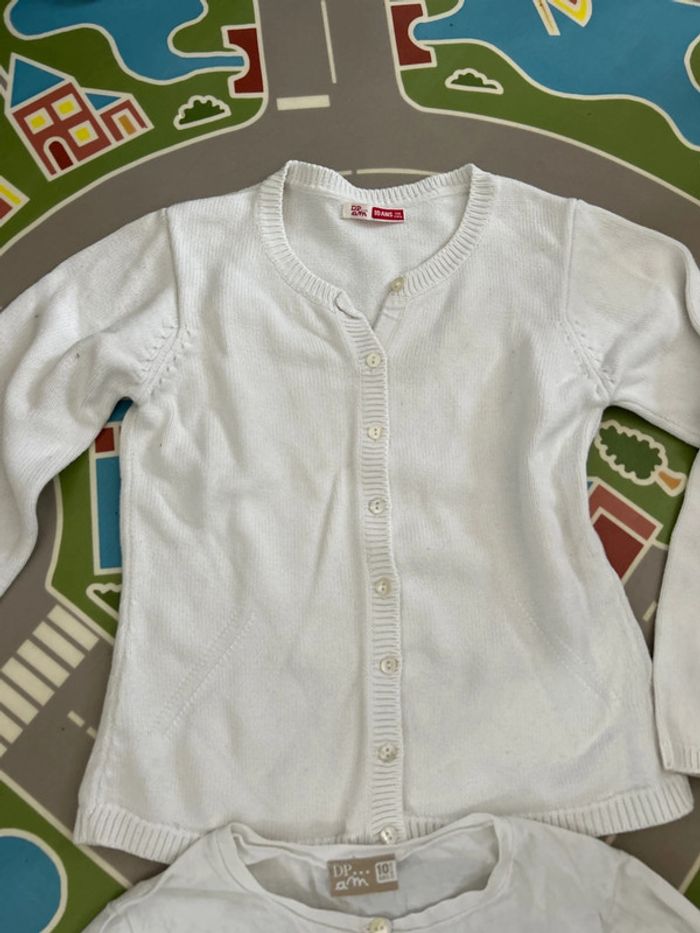 Gilet + tee shirt manches longues DPAM en 10 ans - photo numéro 2