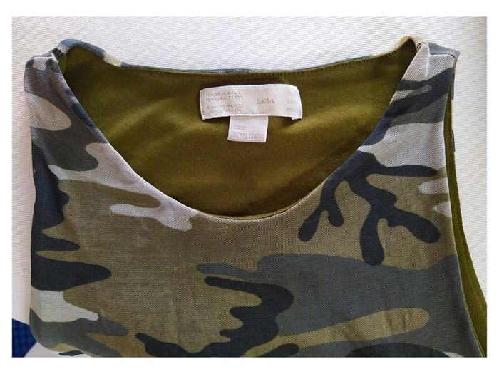 Top camouflage Zara taille S - photo numéro 5