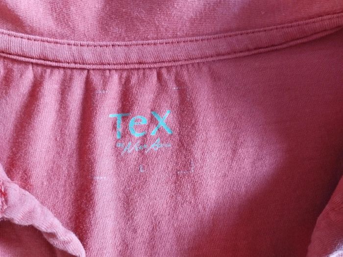 🌸 Polo Rose Saumon à Col V – Taille L – 100% Coton – Très Bon État - photo numéro 6