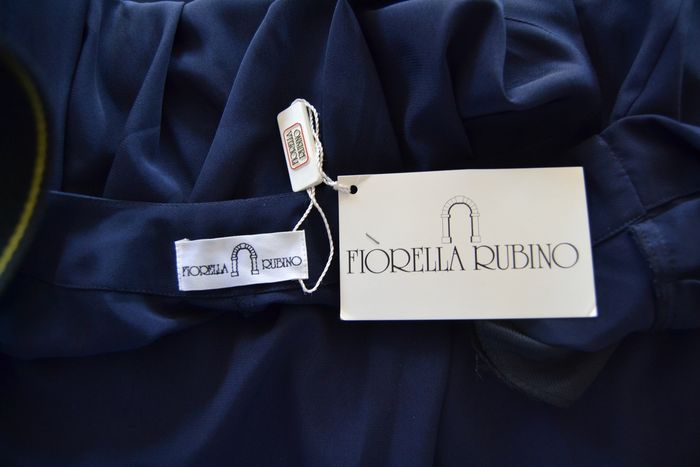 Veste femme fluide bleu marine neuve avec étiquette Fiorella Rubino taille 40 - photo numéro 5