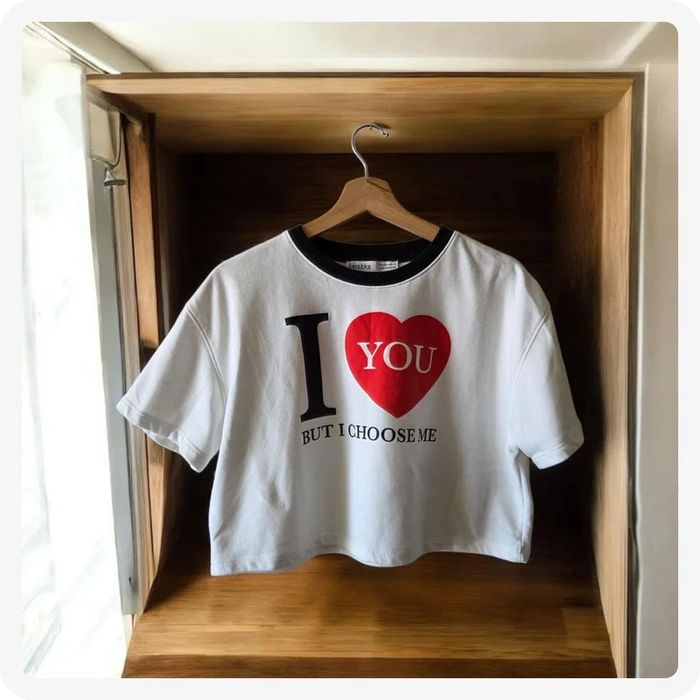 tops court Bershka blanc taille M