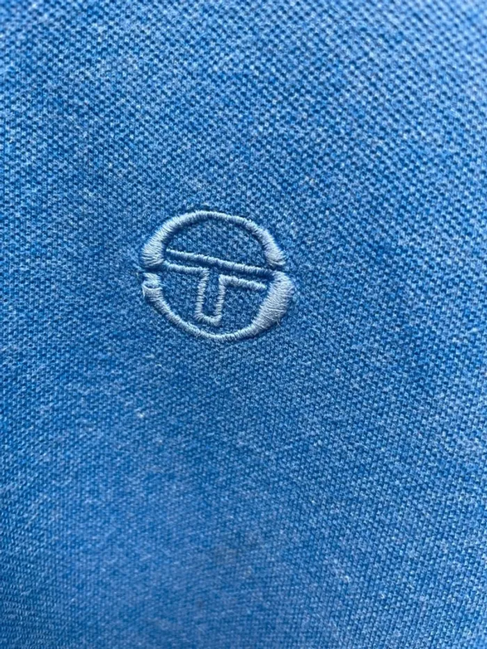 Sergio Tacchini vintage polo bleu L/XL - photo numéro 2