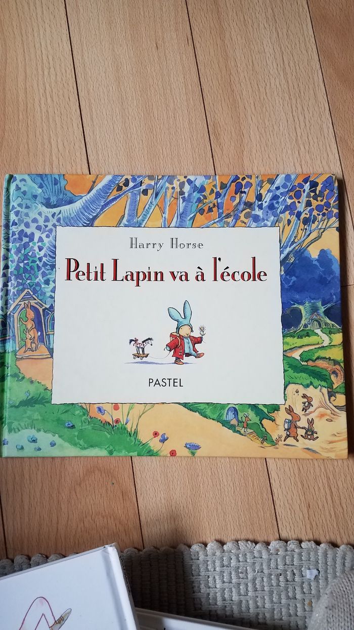 #livre#petit lapin va à l école