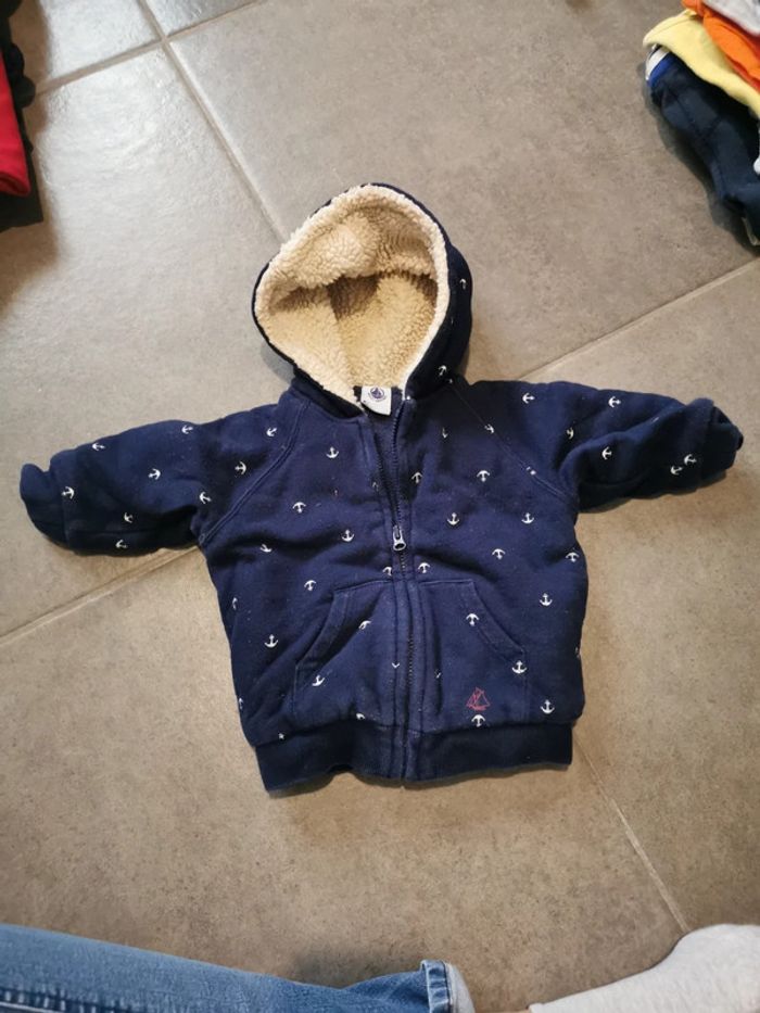 Gilet epais 6 mois petit bateau