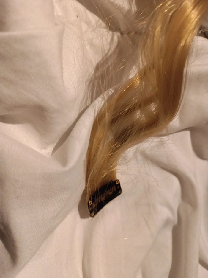 Extension mèche de cheveux blonde - photo numéro 6