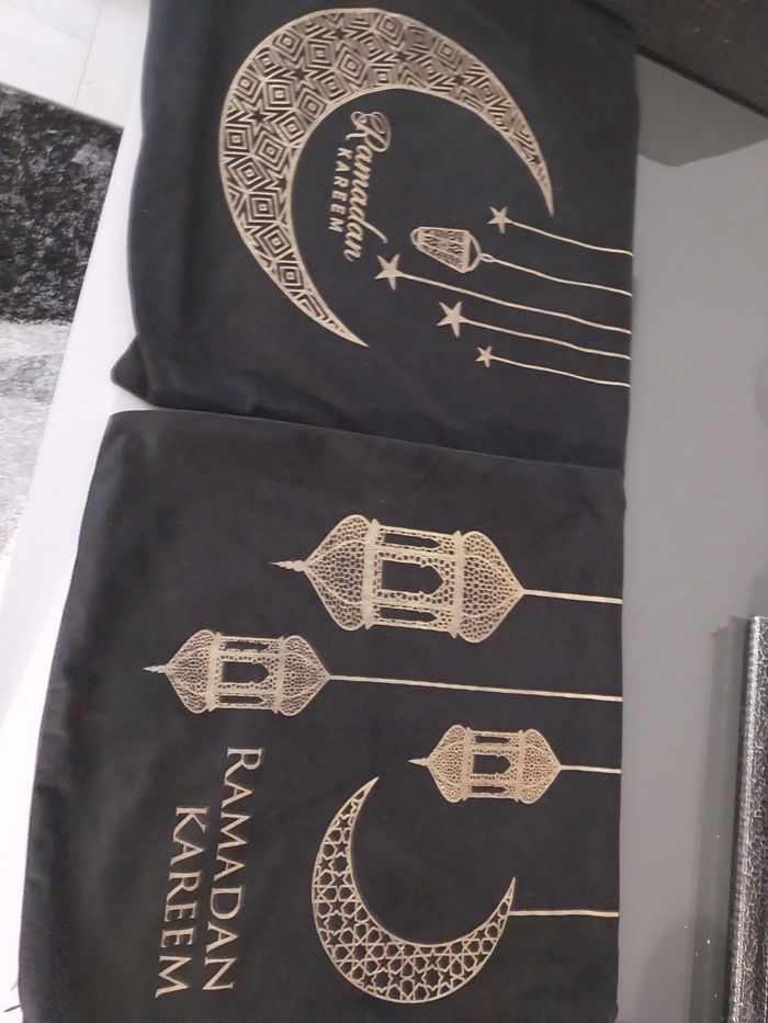 2 housses de coussins