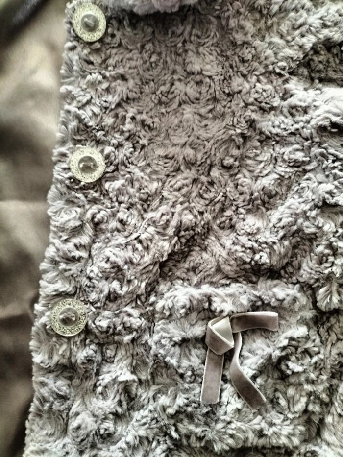 Manteau et son béret assorti en gris 18 mois 3Pommes - photo numéro 9