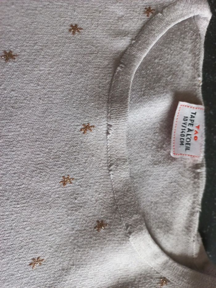 Pull fin étoile tao 10 ans taille petit - photo numéro 6