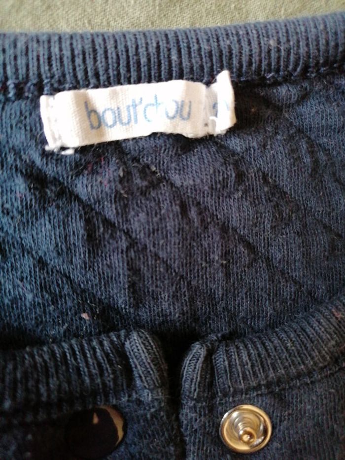 Gilet bleu bout'chou 24mois - photo numéro 2