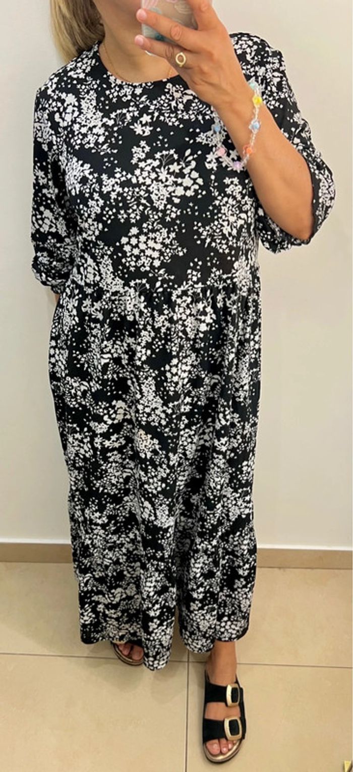 Robe longue imprimée fleurs Taille L - photo numéro 3