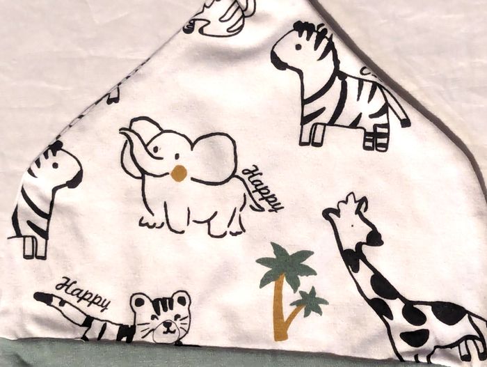 Bonnet Nœud Pointe Dessins Animaux Savane Bandeau Vert Vêtement Accessoire Petits Enfants Bébés - photo numéro 5