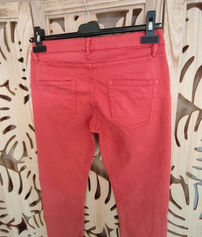 Pantalon skinny corail / rouge Cop Copine - photo numéro 9