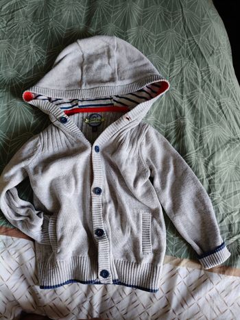 Gilet capuche gris Sergent major 36 mois