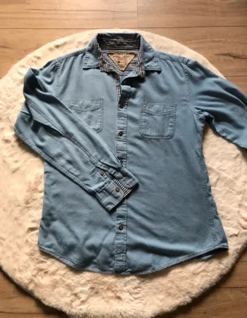 Chemise slim fit bleue douce et fluide Devred M