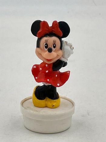 Figurine bouchon vintage Disney Minnie 7,5 cm