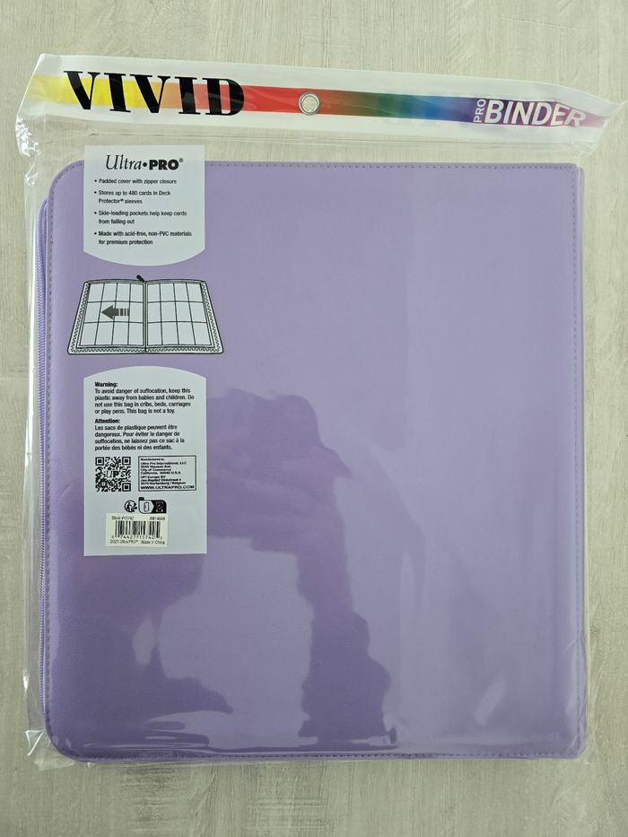 Portfolio Ultra Pro Vivid Zip Binder 480 Purple - photo numéro 2