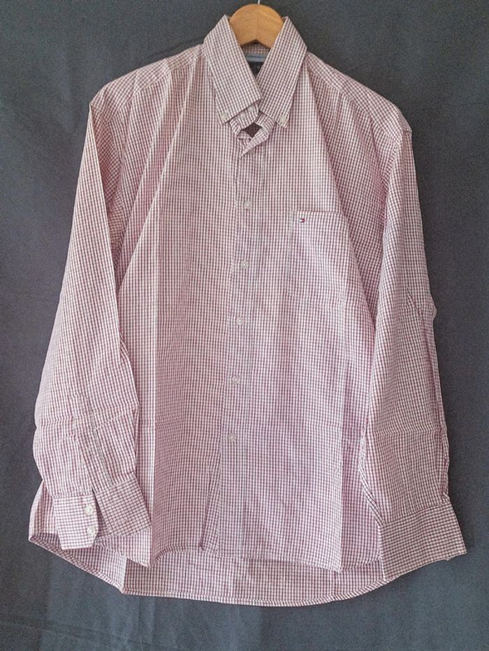 Chemise manches longues à carreaux tommy Hilfiger taille m très bon état - photo numéro 2
