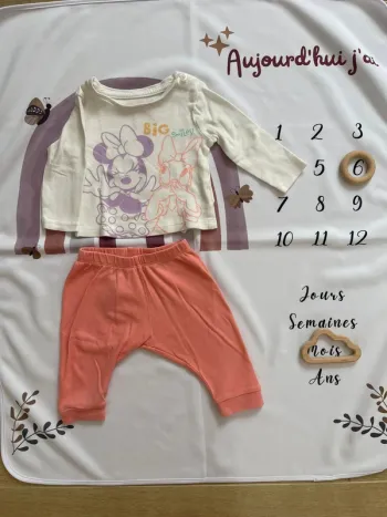 Ensemble bébé fille Disney Baby by Primark – Taille 6 mois – Minnie & Daisy