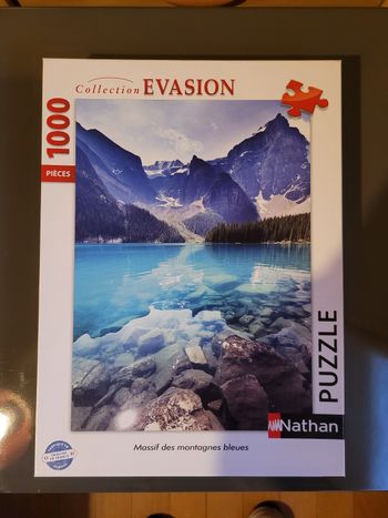 Puzzle 1000 pièces Nathan "Massif des Montagnes Bleues" – complet et en excellent état 🌄