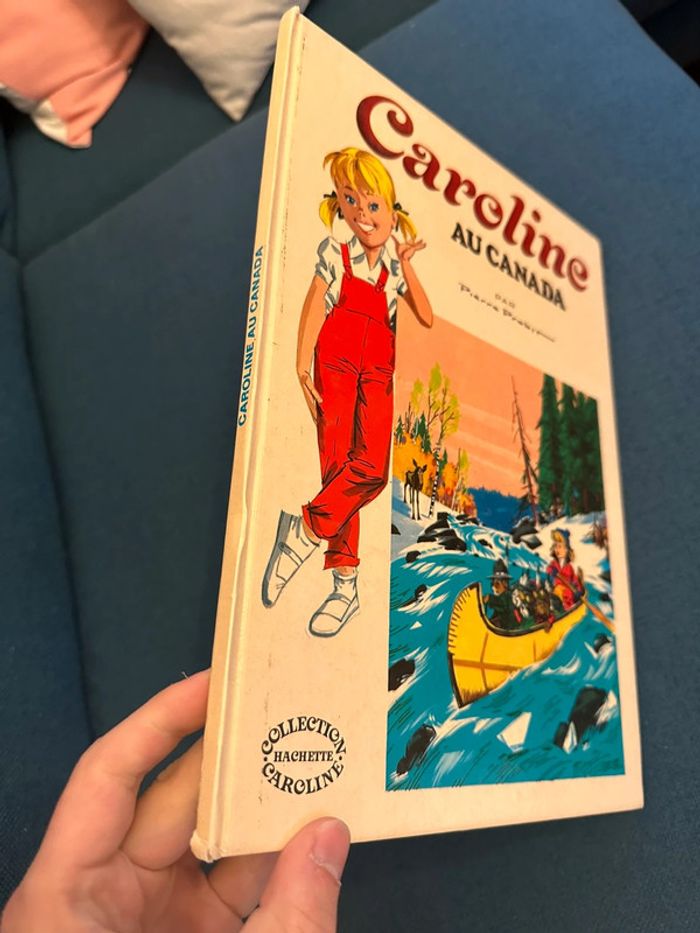 1981 Livre ancien blanc Caroline au Canada Grands albums Hachette bd Pierre Probst - photo numéro 2