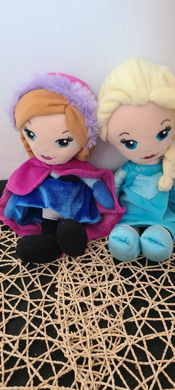 peluche reine des neiges anna et elsa disney
