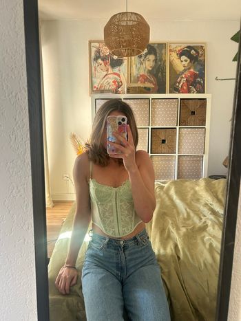 Haut corset vert primark