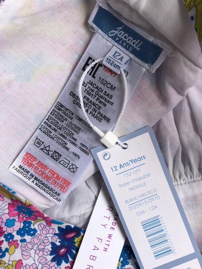 Robe chasuble en Liberty exclusif Margareth Annie Jacadi T-12 ans - photo numéro 3