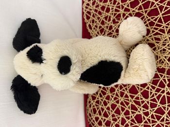 Jellycat Peluche Bashful Black & Cream Puppy Medium