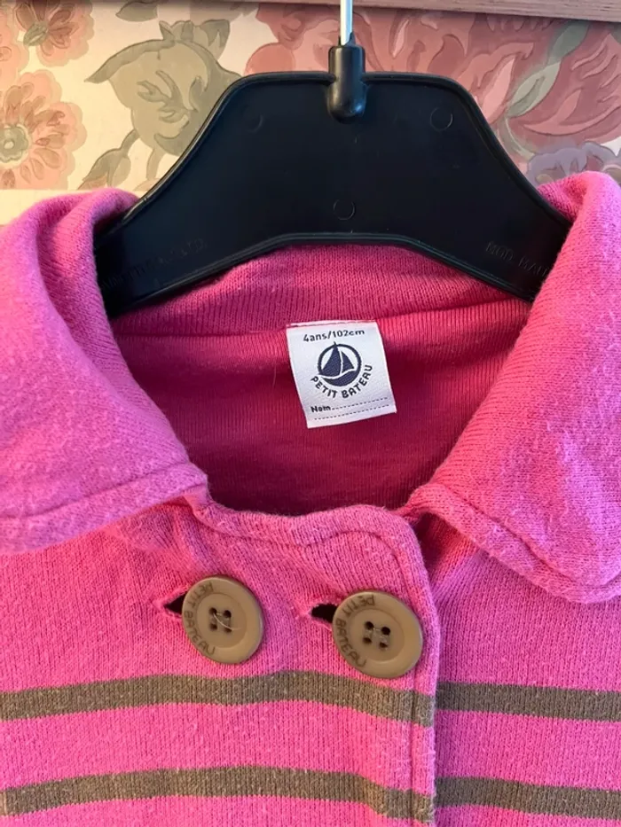 Veste Fille 4 ans rose - photo numéro 3