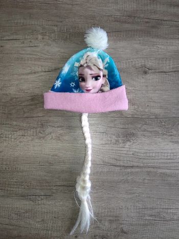 Bonnet Elsa la reine des neiges Disney avec tresse