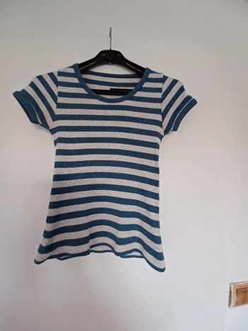 T-shirt rayé chiné