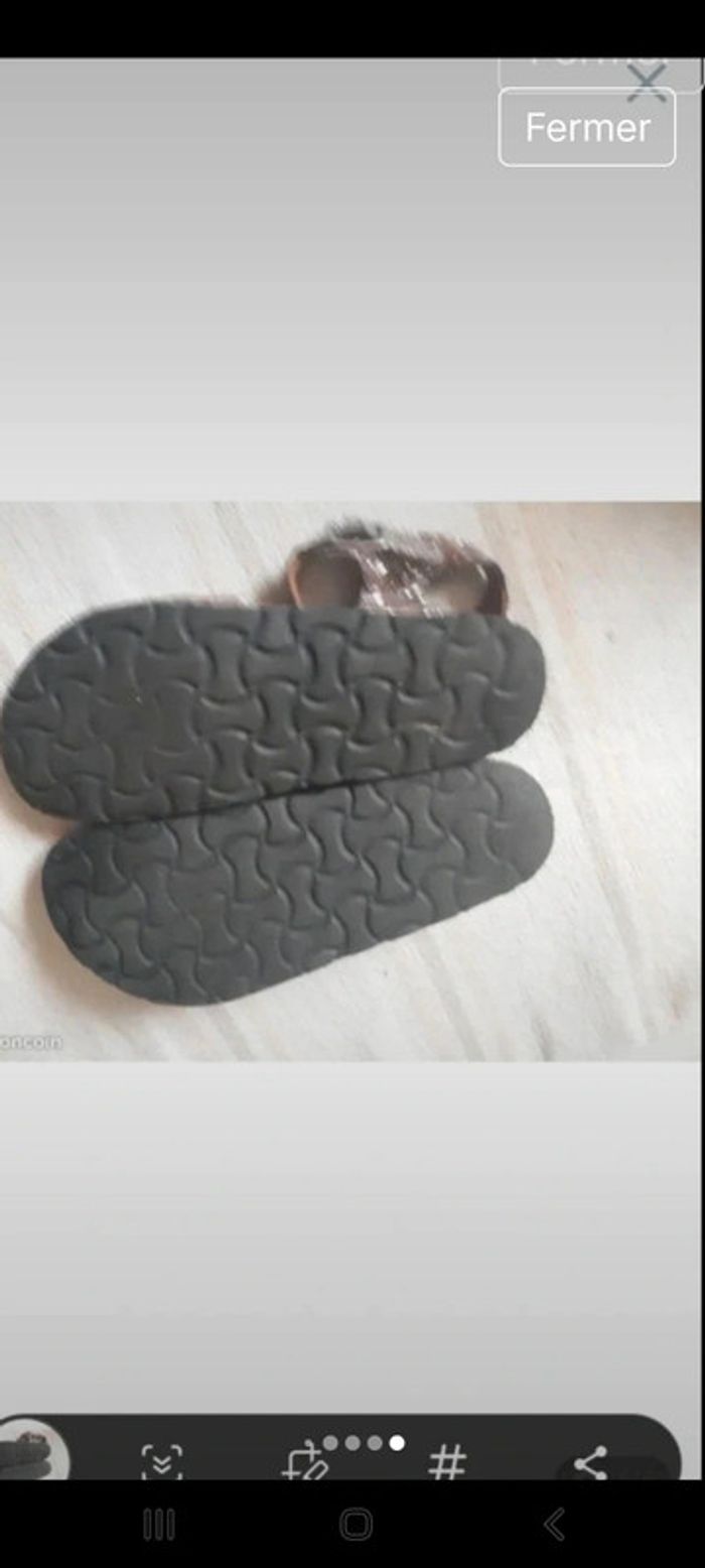 Sandales Fille cuir Reqins taille 33 - photo numéro 7