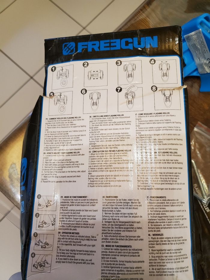 Roulettes chaussures freegun - photo numéro 4